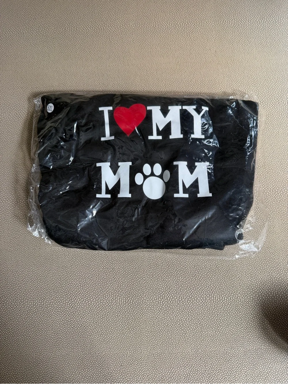 I ♥ MY MOM Black Fleece Dog Sweatshirt NWT